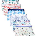 6 Pack Men's U Convex Modal Print Breathable Trunks