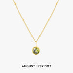 Luminous Circle Gemstone Necklace