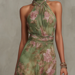 Mabel | Floral Halter Maxi