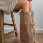 ARABELLA™ - Khaki Suede Boots