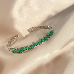 Milena Thalys Inlaid Emerald Bracelets