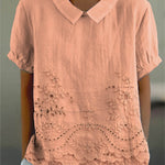 Janie | Floral Embroidered Shirt
