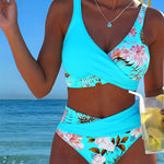 Jolina - Floral Wrap Bikini Set