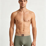 4 Pack Men's Cooling Mid-Rise Stretchy & No-Roll Hem Trunks