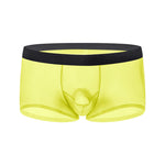 2 Pack Men's Ice Silk Separated Pouch Breathable Stretch Fit Trunks