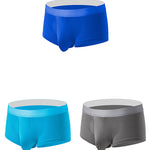Men’s 3 Pack Fly Big Pouch Breathable Trunks