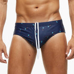 Mens Paded Racing Swimming Briefs