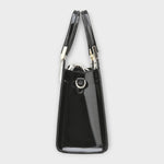 Olivia - Glossy Crocodile Pattern Handbag