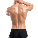 Men's Breathable Boxer Drawstring Swimming Trunks