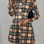 MARIA™ - Elegant Slimming Check Dress for Autumn & Winter