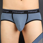 FreeLonger Men's Microfiber Covered Silky Touch Briefs