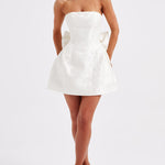 Zita | Jacquard Knot Mini Dress