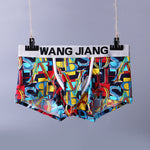 3 Pack Men's Ice Silk Trunks with Separated Pouch Design
