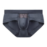 Aoelemen 4 Pack Men's Breathable U Convex Pouch Briefs
