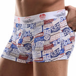 6 Pack Men's U Convex Modal Print Breathable Trunks