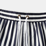 Mens Quick Dry Striped Print Surf Board Short