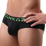3 Pack Men's Striped U-Pouch Breathable Casual Briefs
