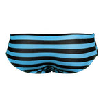 Mens Surfing Striped Swimming Briefs