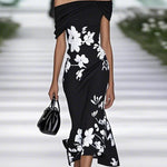 Frederique | Elegant Floral Print Dress