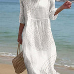 Embroidered Casual Women's Dress