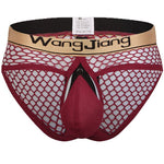 Mens Sexy Mesh Breathable U Convex Pouch Briefs