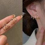 Lydia - Spiral Ear Cuff Earrings