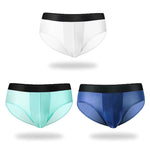 3 Pack Double Layer Silk Snug-fit Men's Underwear