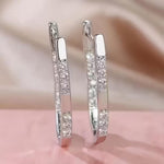 Sophisticated Earrings with Zirconia Stones