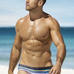 Mens Swimwear Printed Summer Swim Briefs