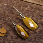 Dazzling Tiger'S Eye Dangle Earrings
