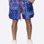Men's Breathable Print Elastic Waist Beach Shorts