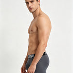 3 Pack Men's Solid Color Low-Rise Seamless Comfort Soft Touch Trunks