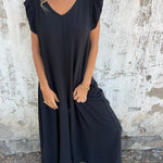 CASSANDRA™ - Trendy V-Neck Jumpsuit