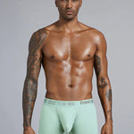 FreeLonger Men’s Soft Cotton Support Pouch Trunks