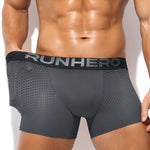 Men's Breathable Mesh Odor-Control Quick-Dry Stretch Fit Trunks