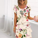 FLORA™ – Elegant Spring Midi Dress