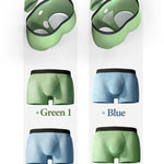 Men's Cooling Separate Pouch Boxer Briefs Dual Pouch Underwear