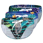 Mens Bulge Pouch Surfing Printed Bohemian Swim Briefs