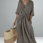 Lilou | Elegant Twist Maxi Dress