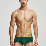 2 Pack Men's U-Pouch Solid Cotton Trunks