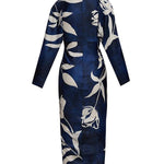 Eva | Sun Escape Unique Print Dolman Midi Dress