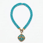 BeeQueen Vintage Natural Agate Necklace