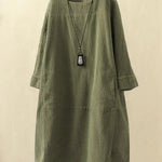 BRIDIE™ - Relaxed Fit Corduroy Midi