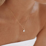 Luminous Circle Gemstone Necklace