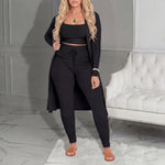 AMARIE™ - Cozy Three Piece Cardigan & Leggings Co-Ord Set