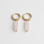 Toned Stone Bar Earrings