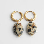 Lieze Elegant Timeless Stone Drop Earrings