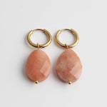 Lieze Elegant Timeless Stone Drop Earrings
