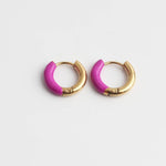 Happy Colorful Hoop Earrings
