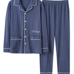 Men's Cotton Knit Classic Pajamas Set